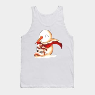 Christmas Cat Cuddles Tank Top